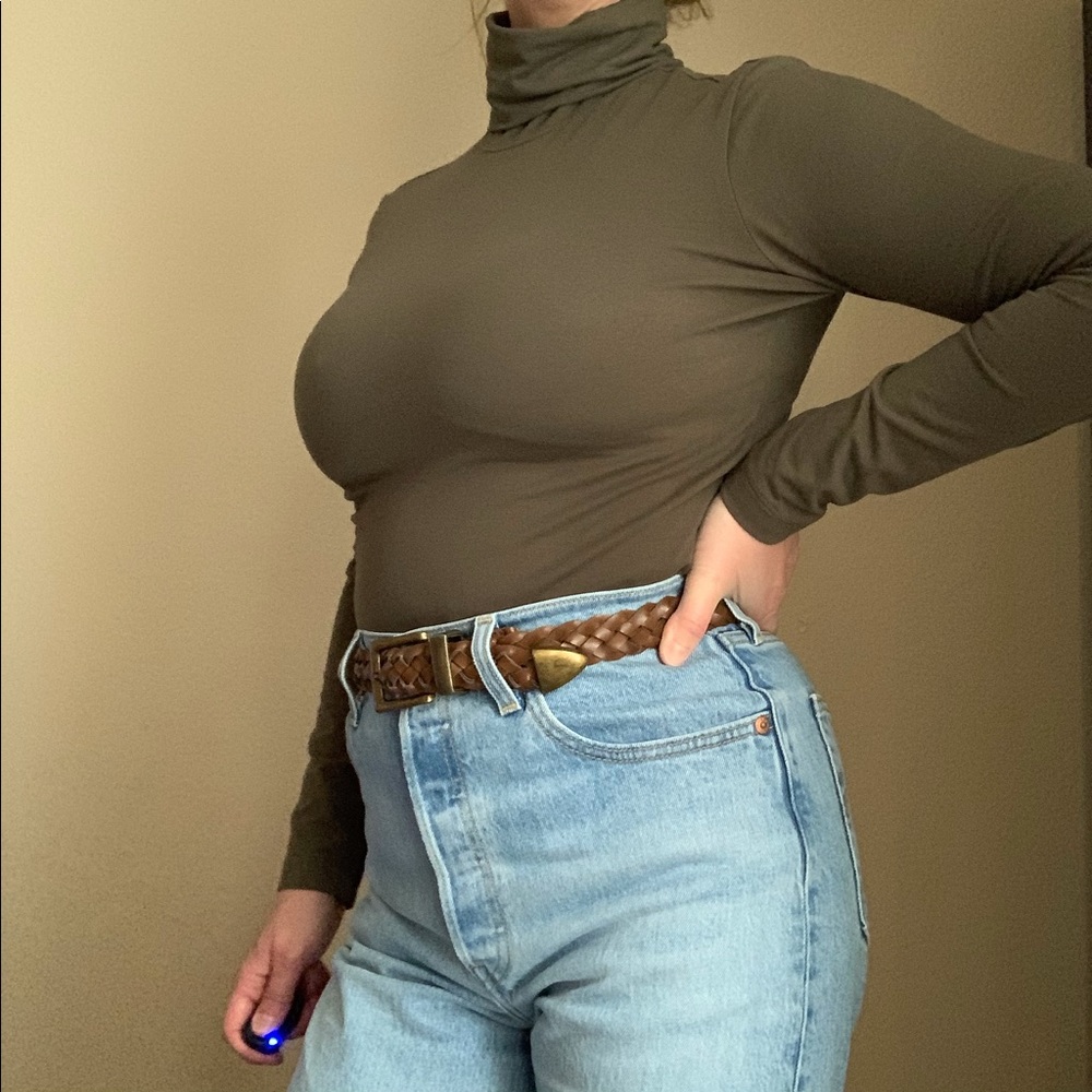 IZOD Olive Green Turtleneck